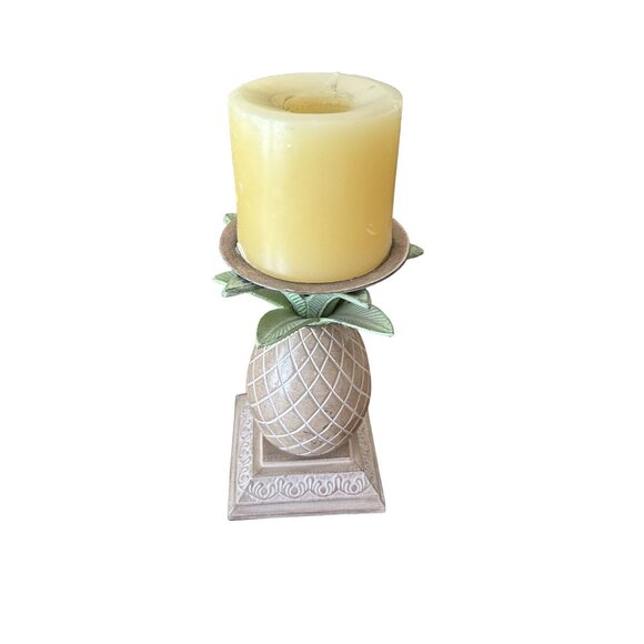 Pineapple-Themed Decorative Candle Holder Tropical - Picture 1 of 5